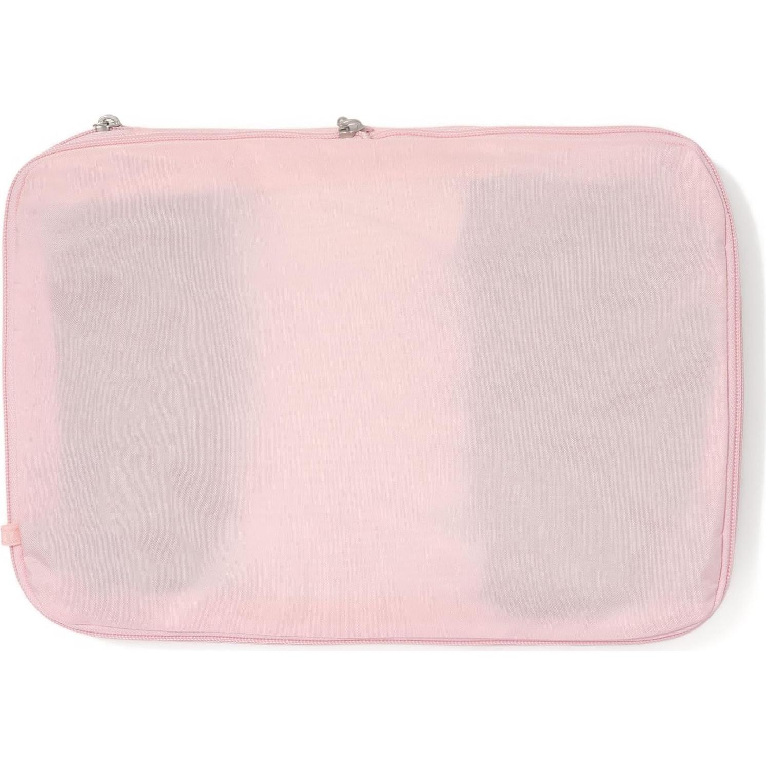 Juego de 3 Cubos de Compresión Baggallini Nylon Rosa