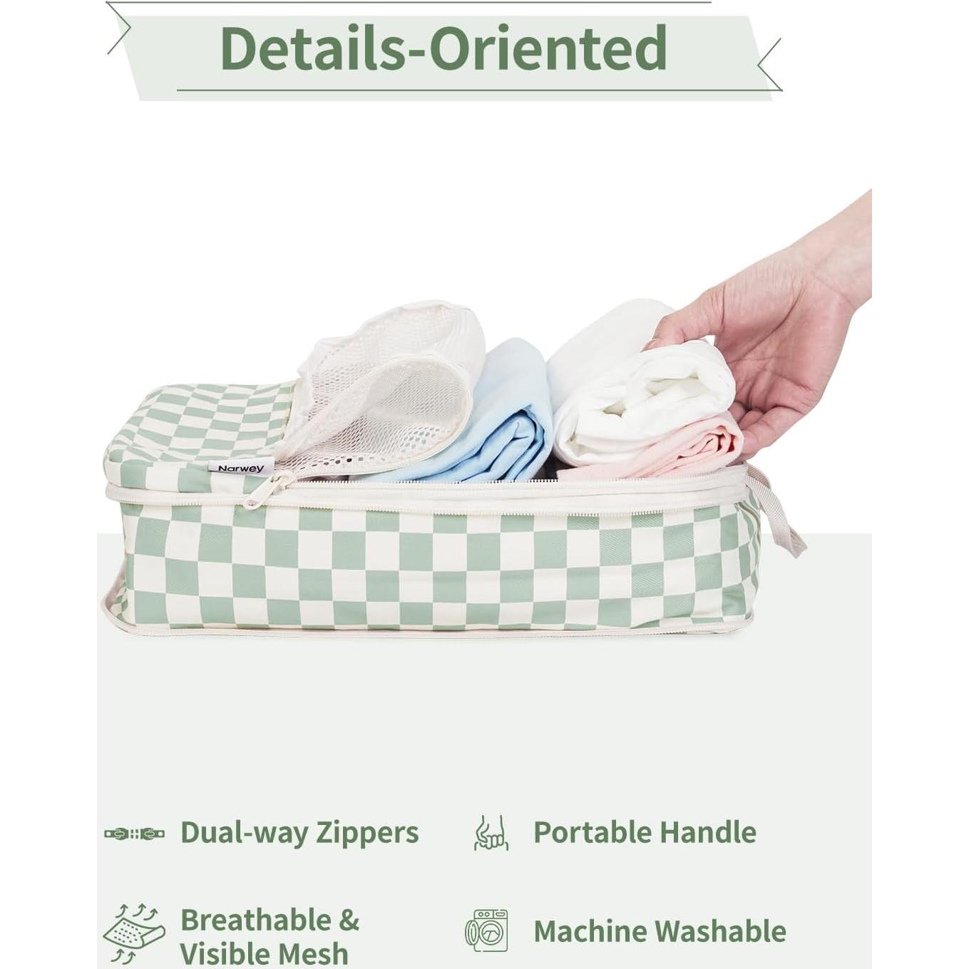 Set de 6 Cubos de Compresión Narwey para Viajes 55,88 cm