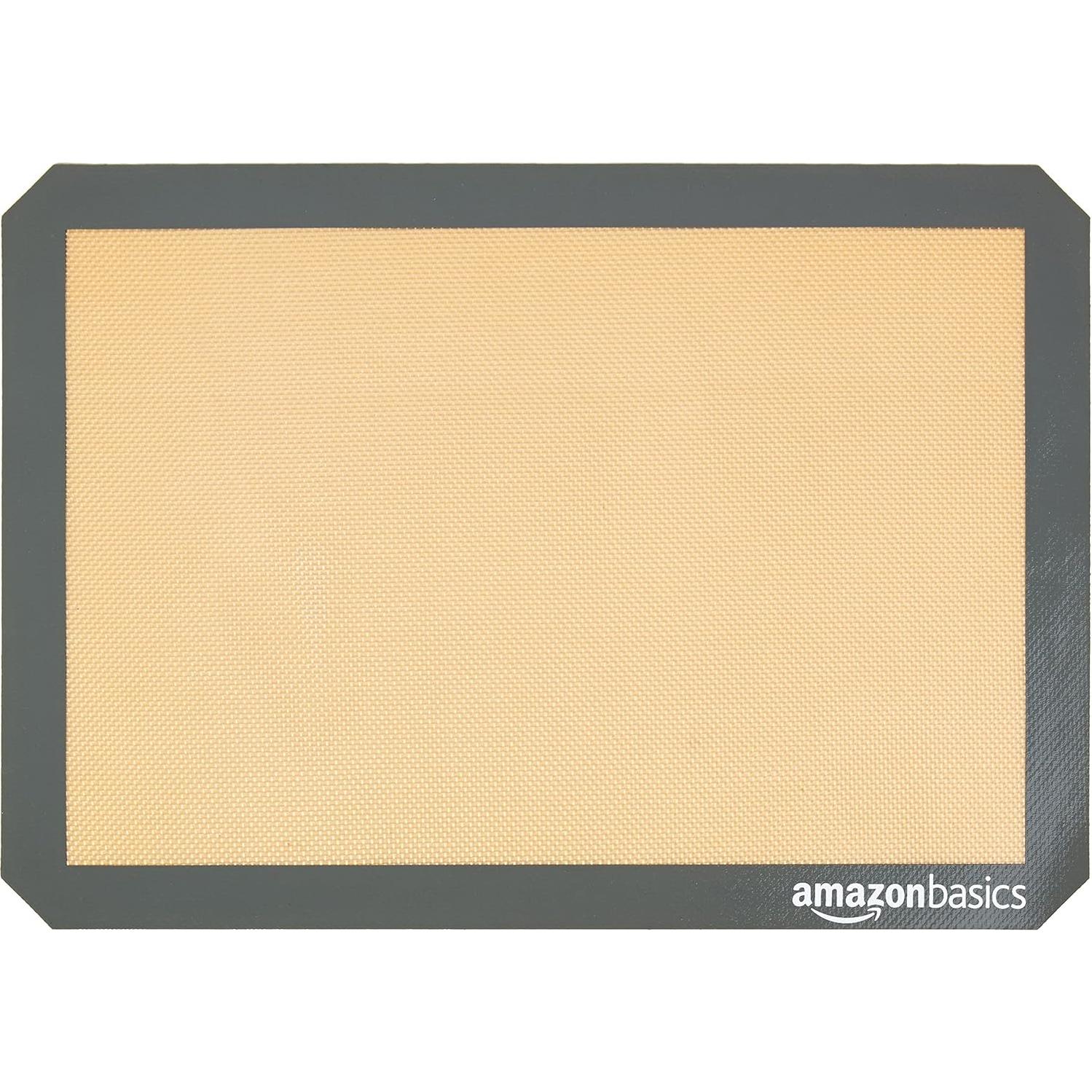 Alfombrilla de Silicona Rectangular Amazon Basics 42x29 cm Paquete 2