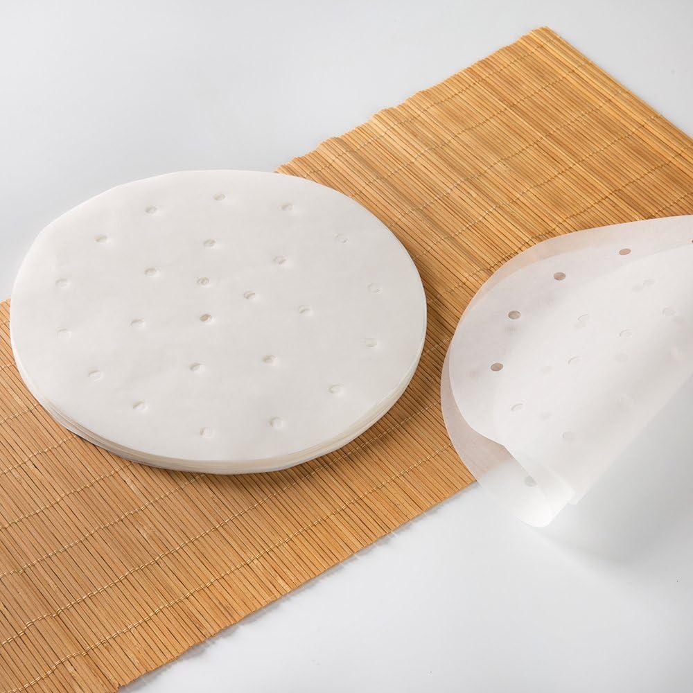 100 Forros de Freidora de Aire Vancens 23 cm Antiadherentes