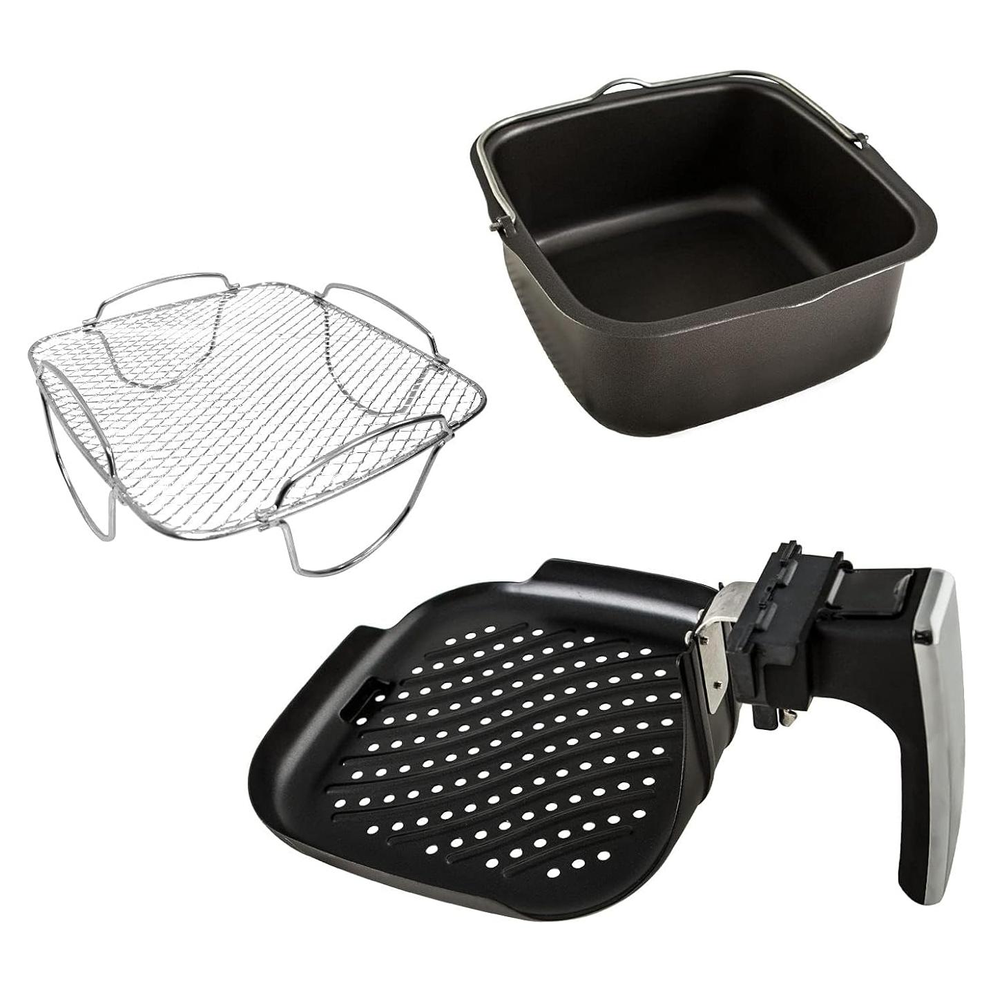 Kit Accesorios Freidora Aire Nuwave 3QT Brio Acero Inox
