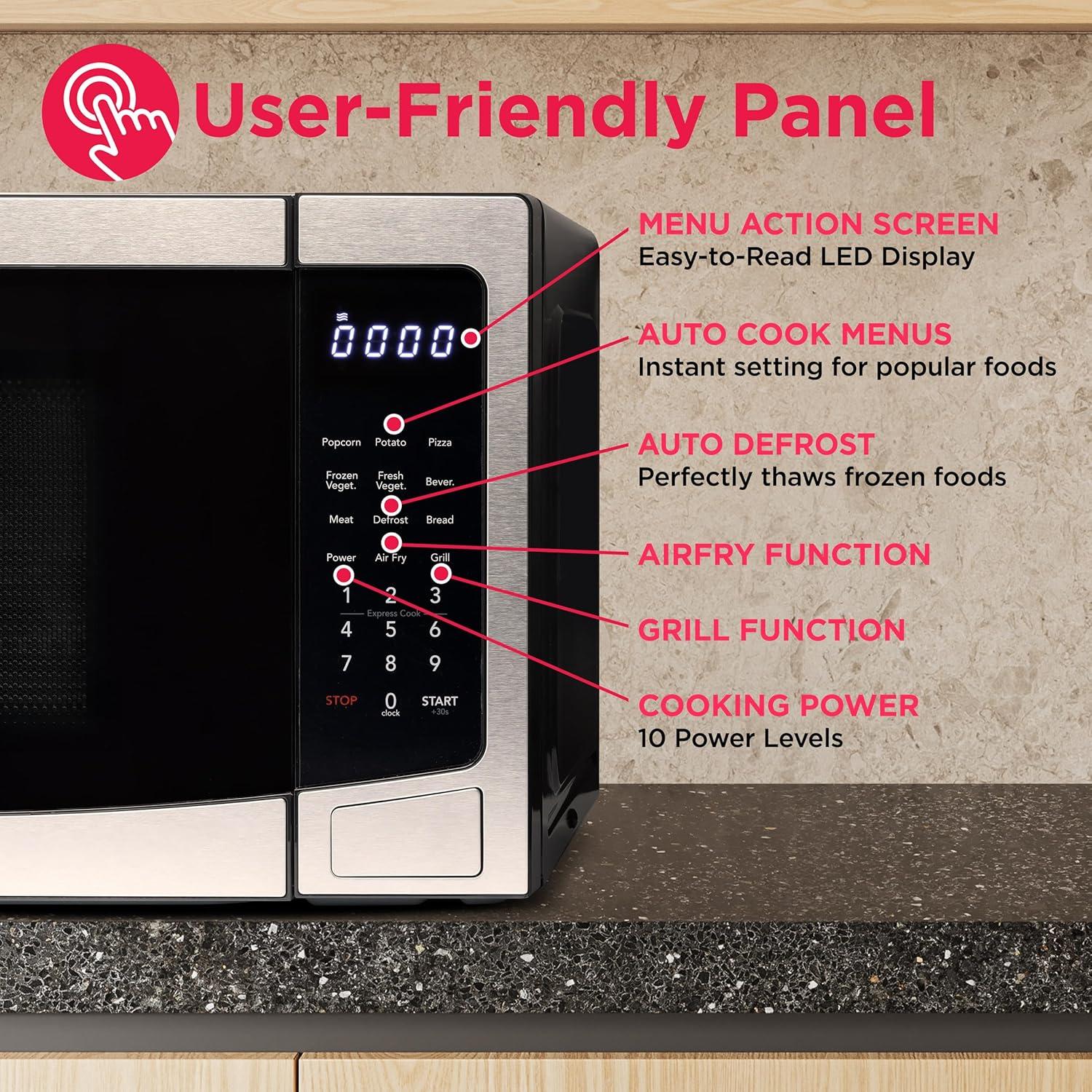 Microondas Freidora de Aire Digital Frigidaire 1.2 Pies Cúbicos