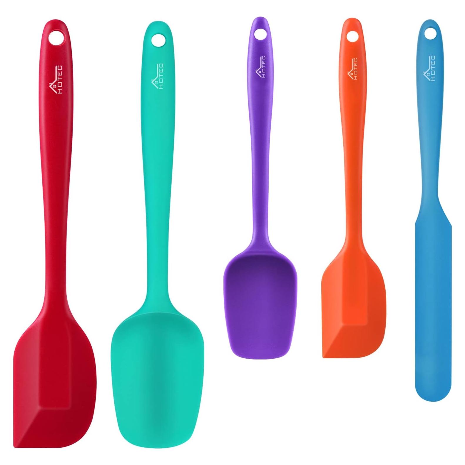 Juego de Espátulas de Silicona HOTEC 5 Piezas Resistente al Calor