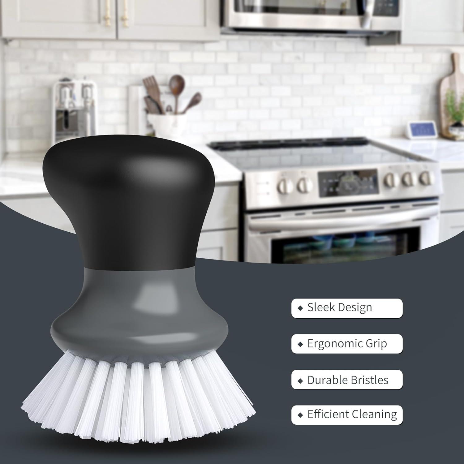 Cepillo de Fregar para Platos MR.SIGA Ergonomico Gris 2 Pzas