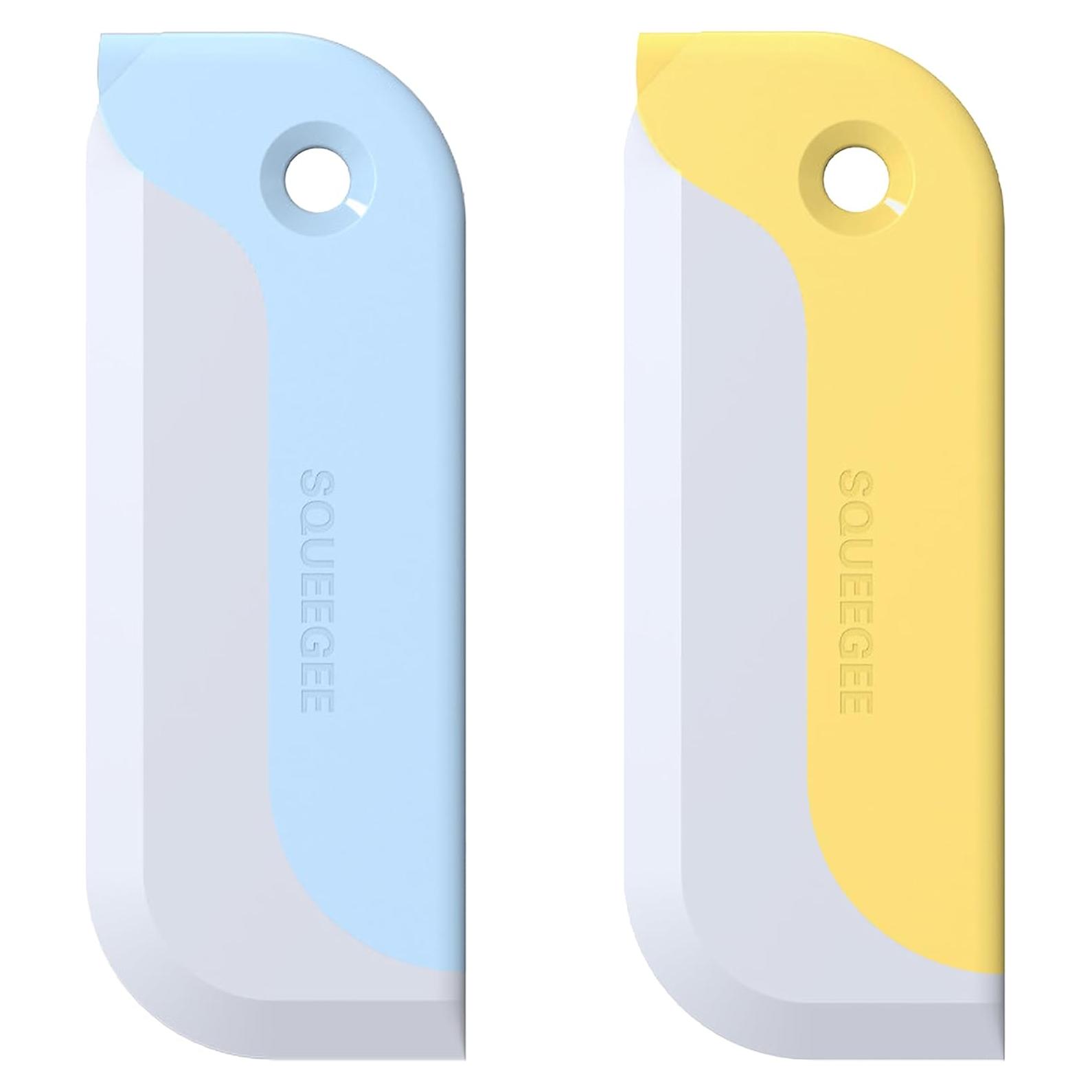 Limpiaparabris Mini MAARHE 5.89 cm Azul y Amarillo - 2 Piezas