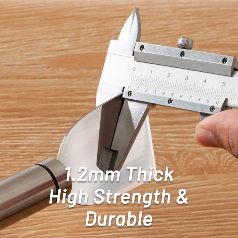 Paquete de 2 raspadores de acero inoxidable Yopolaz