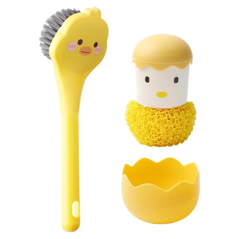 Cepillo de Cocina Ximimark Pato Amarillo con Raspador