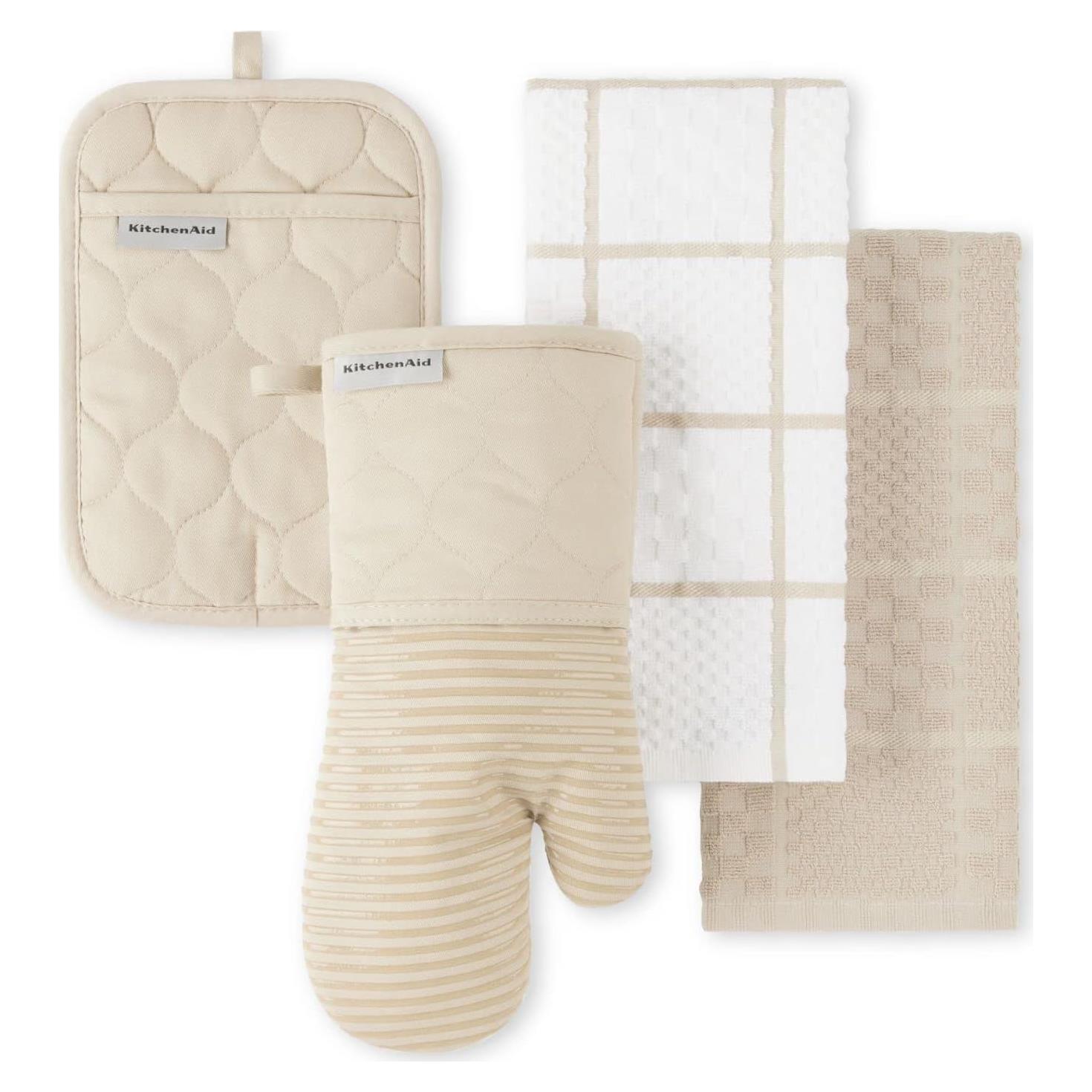 Guante de Horno KitchenAid Algodón Terciopelo 4 Piezas