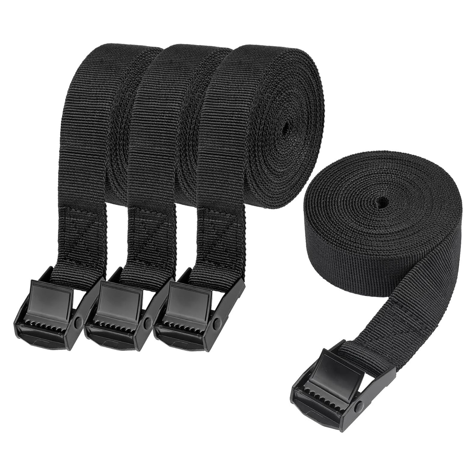 Correas de Amarre PEASUG 4 Pcs 2,54 cm x 3,48 m Ajustables