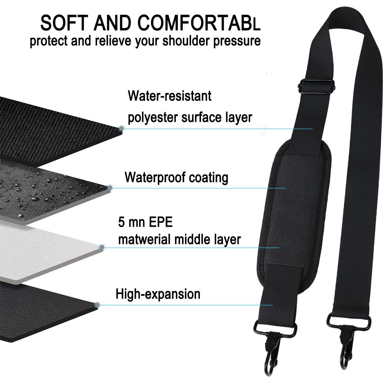 Correa de Hombro Ajustable Askuko 142 cm Negra