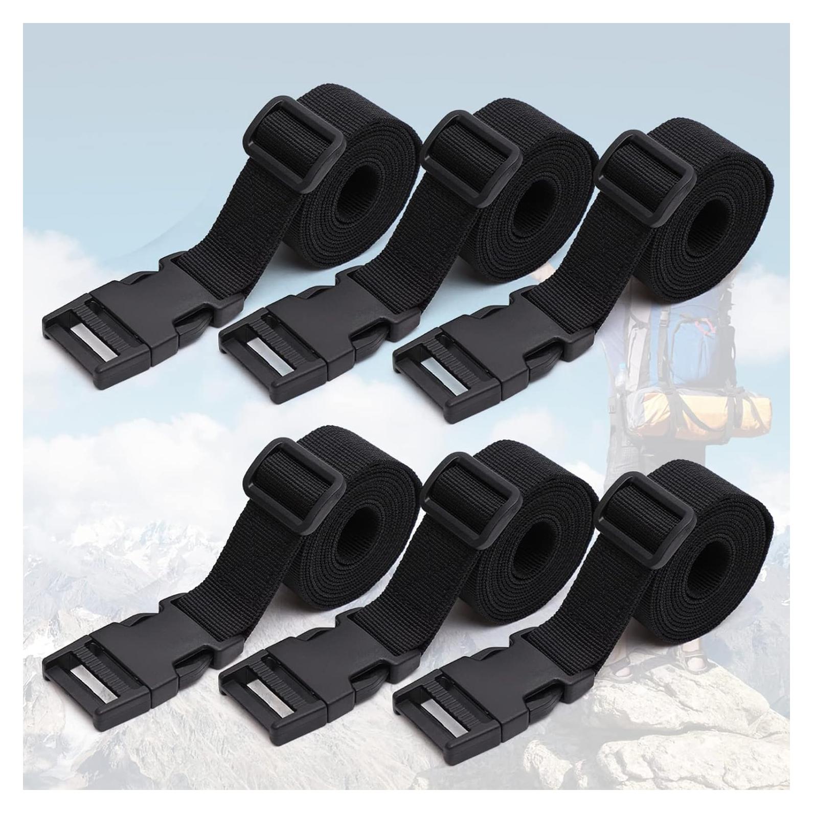 Paquete de 6 correas de sujeción nylon Ayifan 1x60 cm