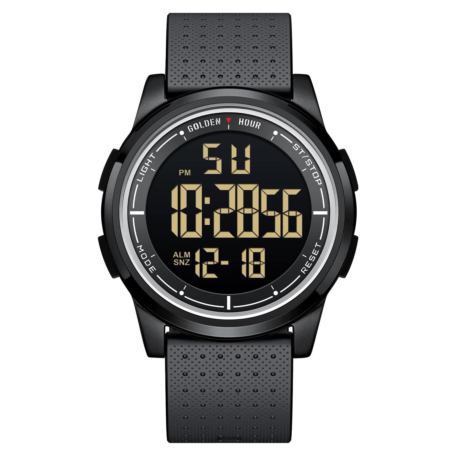 Reloj Digital Deportivo GOLDEN HOUR GH-1313P Impermeable