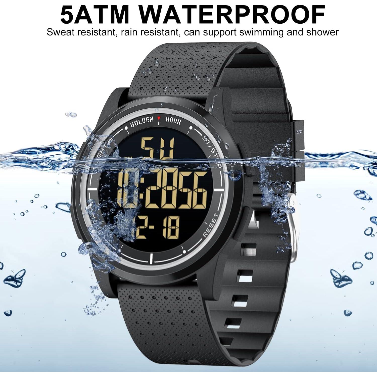 Reloj Digital Deportivo GOLDEN HOUR GH-1313P Impermeable
