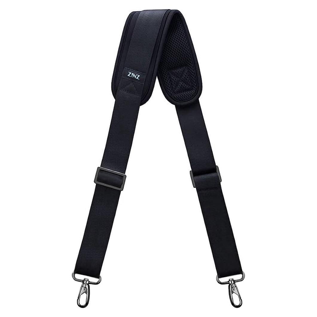 Correa de Hombro Ajustable ZINZ 145 cm Acolchada Negra
