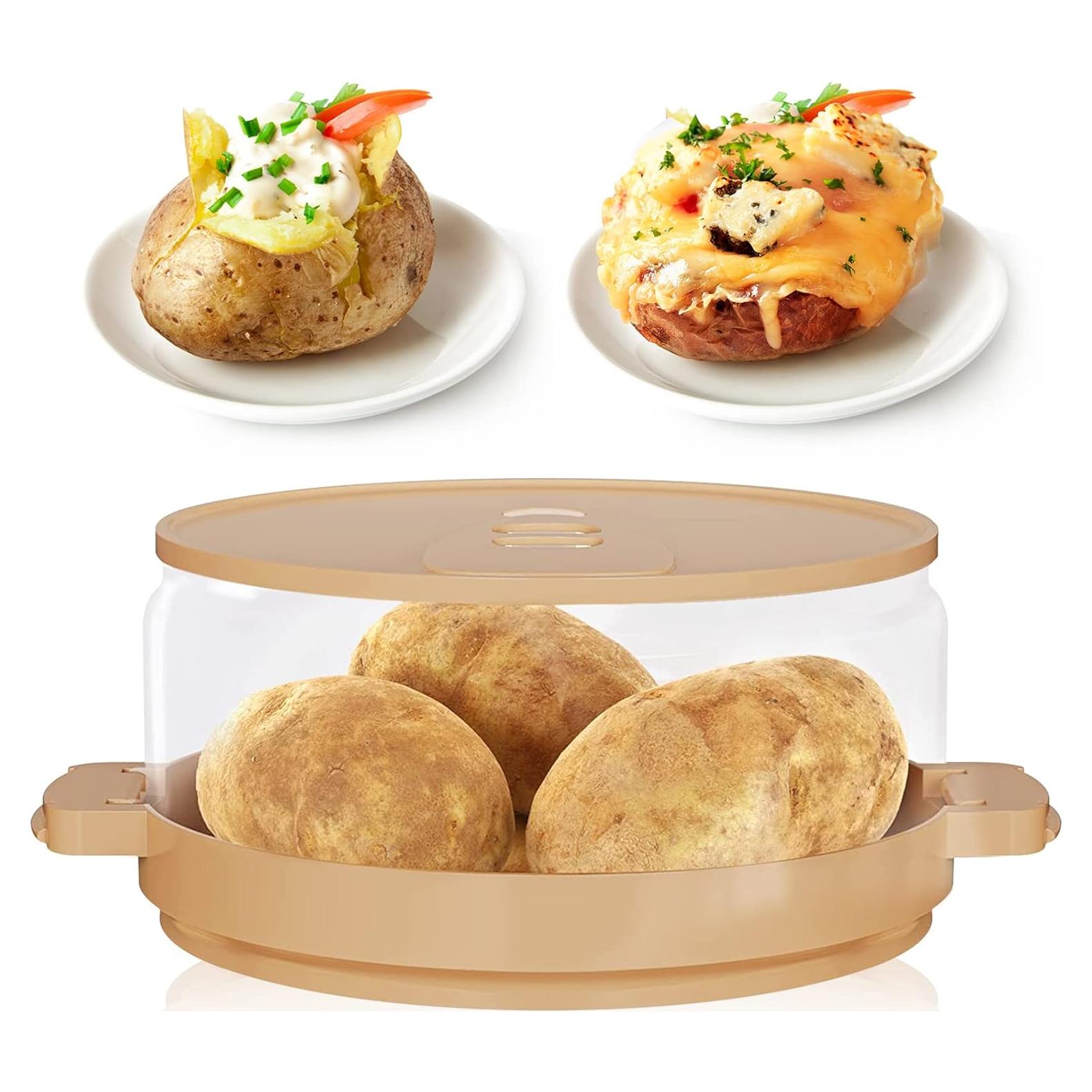 Cocinador de Papas al Horno MUXIUNT Microondas 23,4x19,6cm