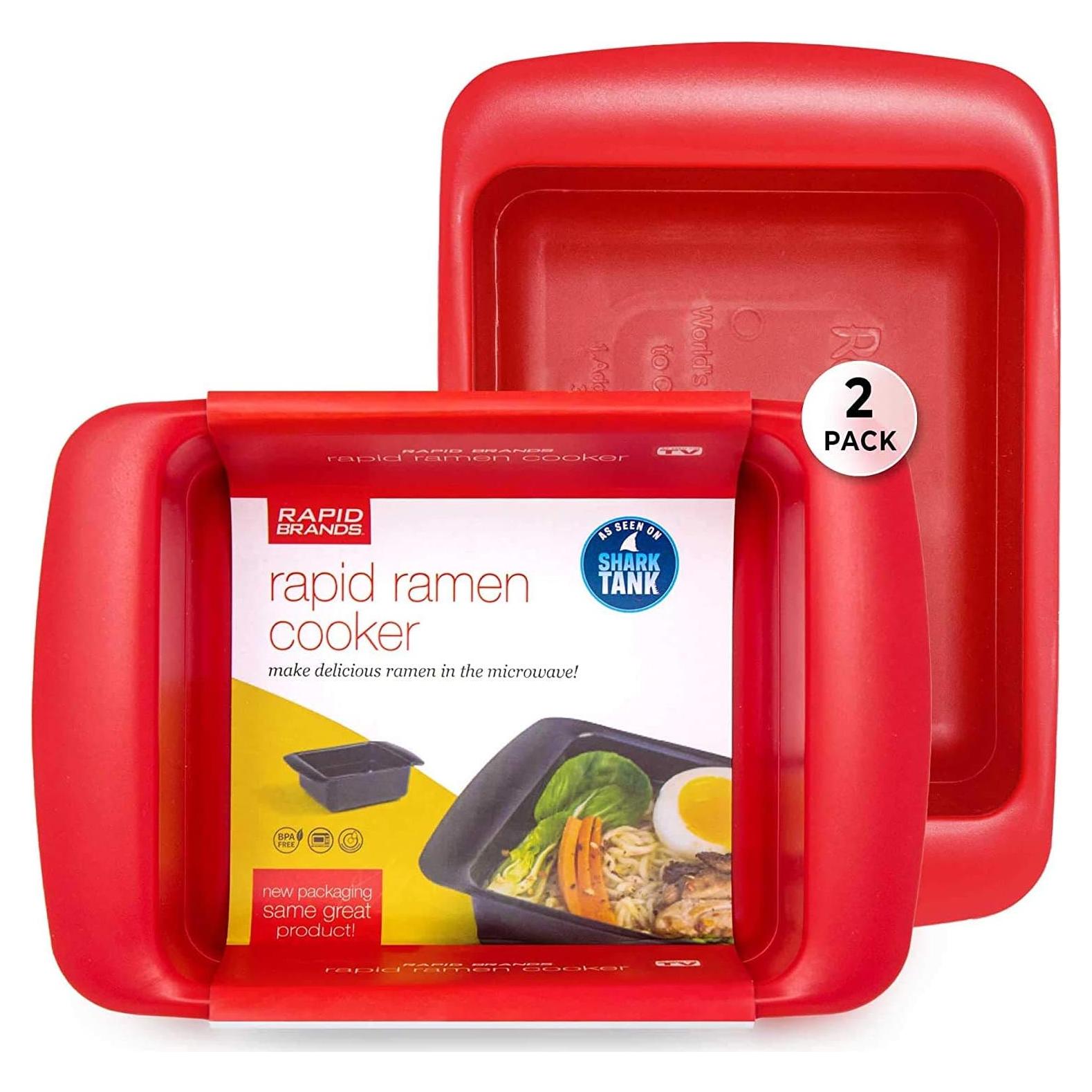 Cocinero de Ramen Rápido Rapid Brands 2 Porciones Rojo