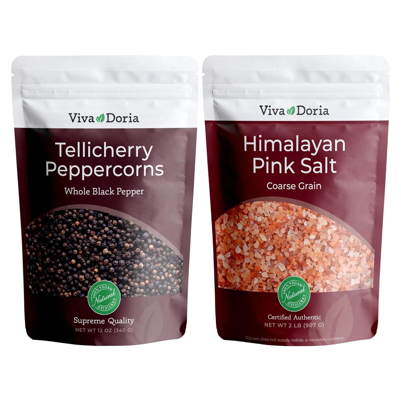 Combo Sal Rosa del Himalaya 0,91 kg + Pimienta Negra 340 g