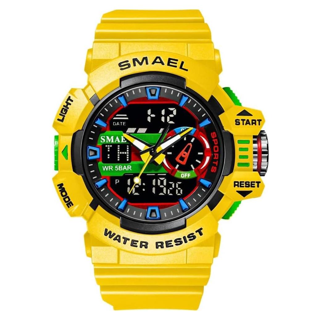 Reloj Deportivo Militar GOSASA 50M Impermeable Doble Pantalla
