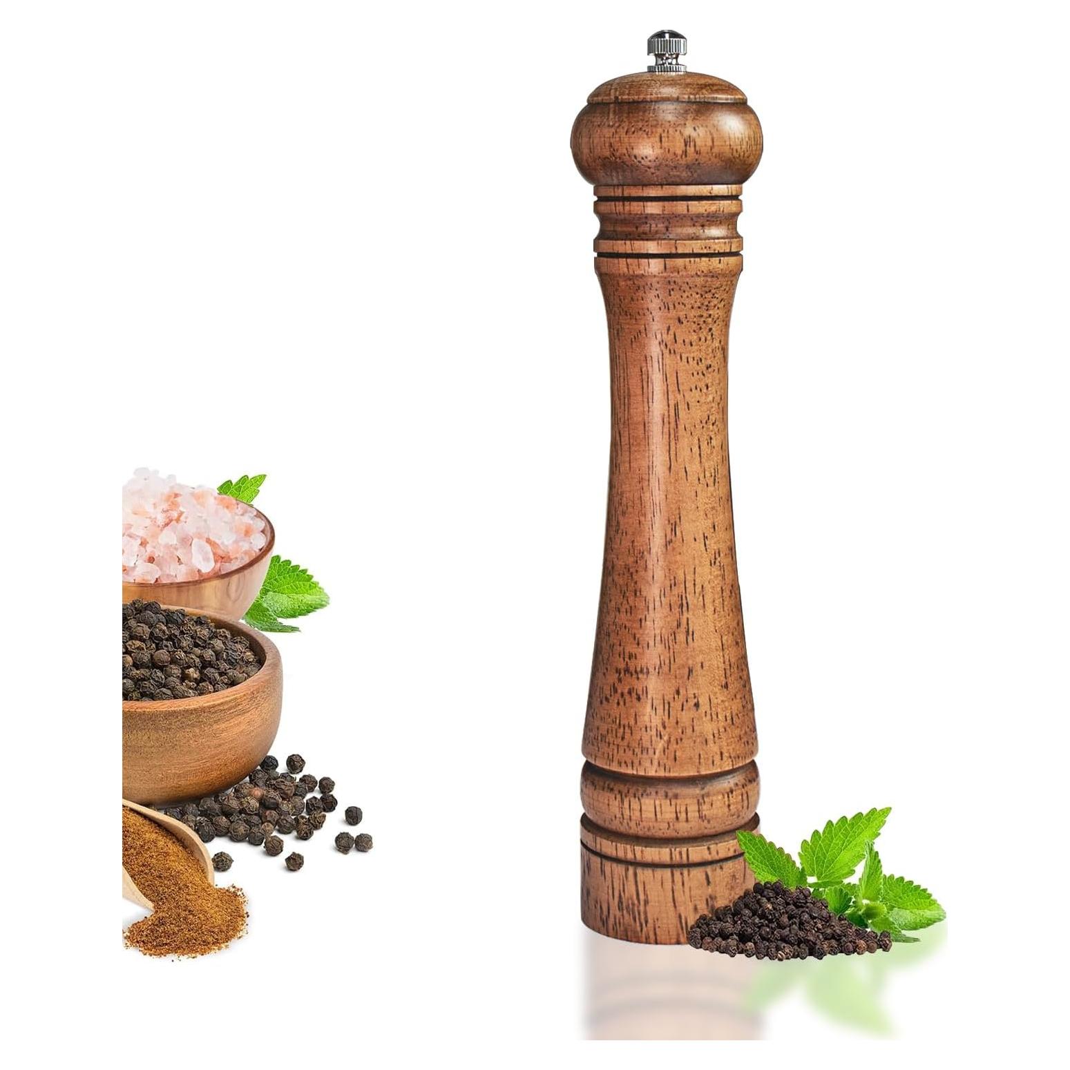 Molinillo de Pimienta de Madera de Roble 25 cm XWXO
