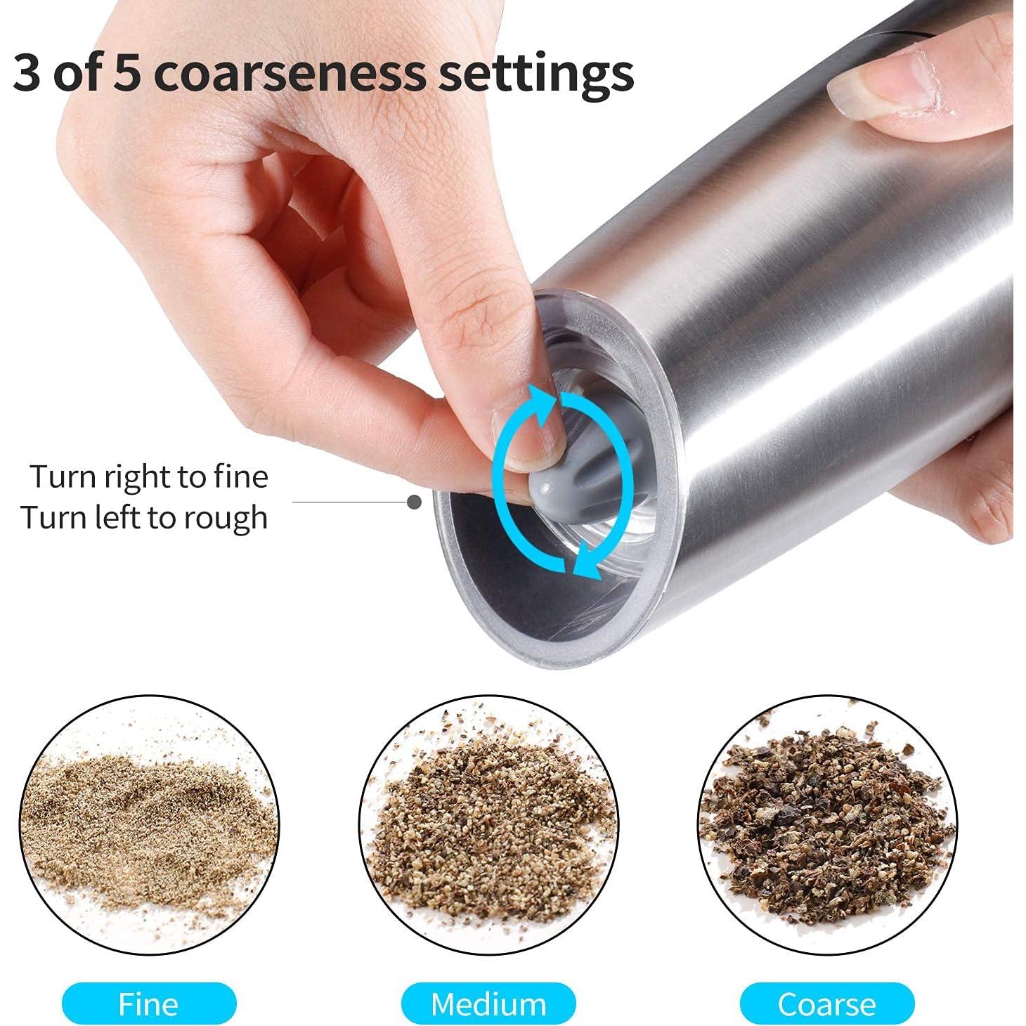 Juego de molinillos eléctricos de sal y pimienta JOBKIM&