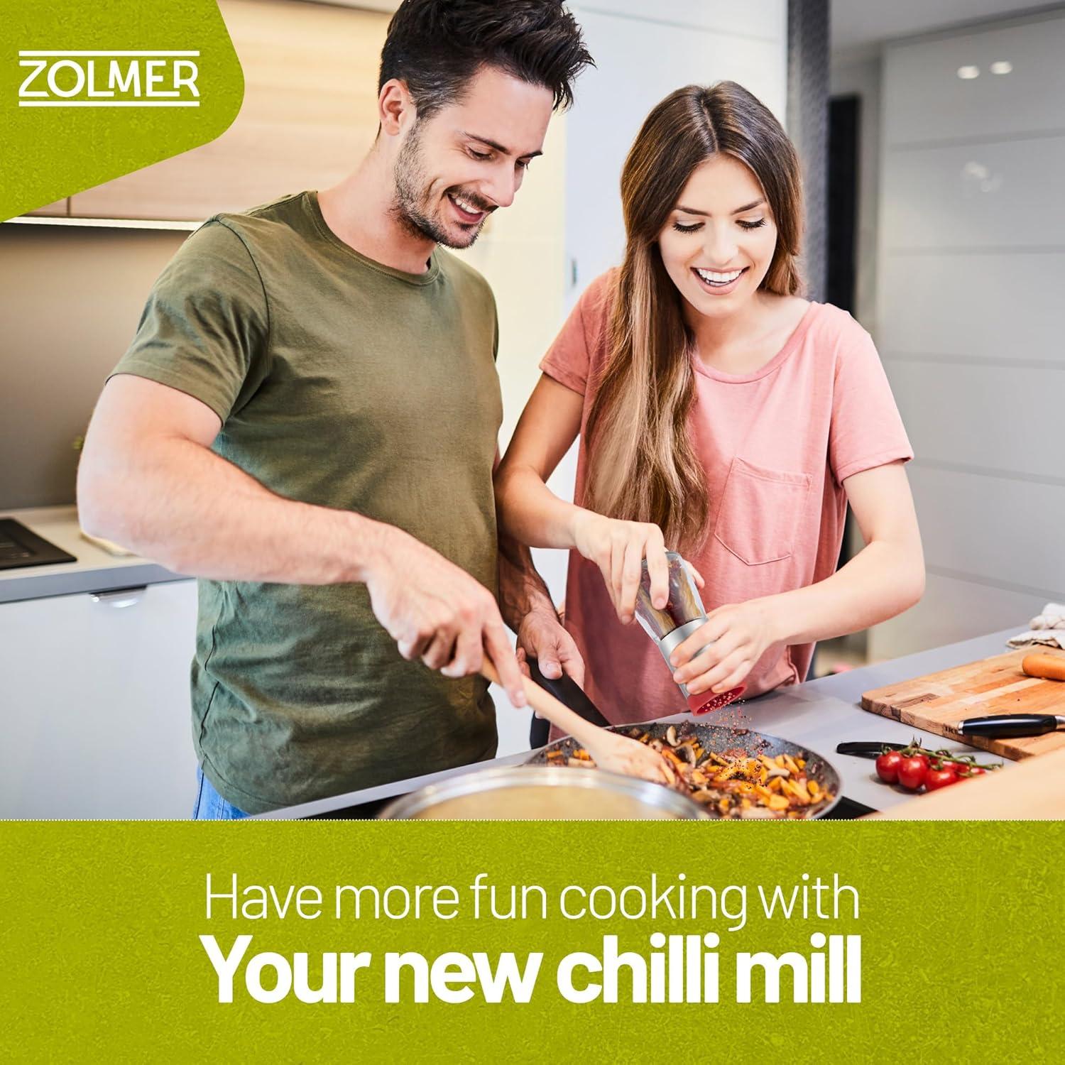 Molinillo de Chile ZOLMER Acero Inoxidable y Vidrio 0.28 kg