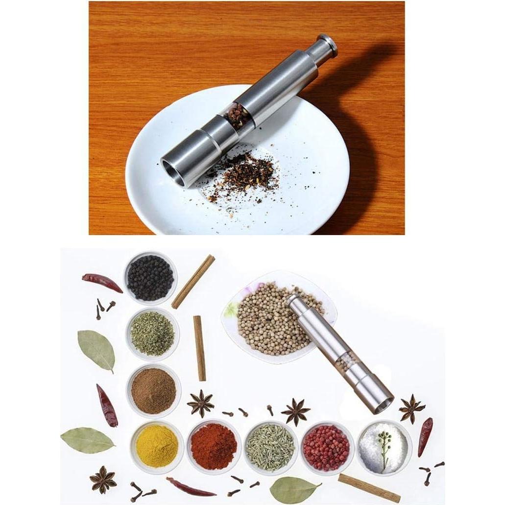 Juego de Molinillos de Sal y Pimienta Keweis Acero Inoxidable