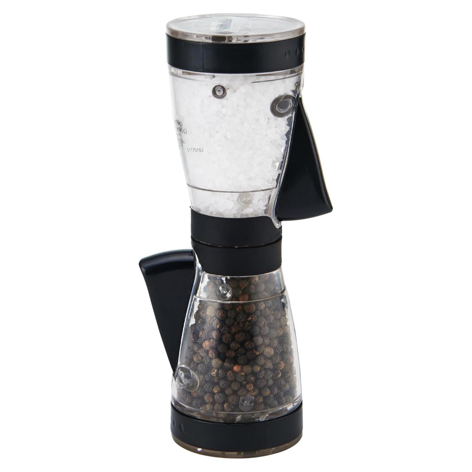 Molinillo de Sal y Pimienta Kamenstein 2 en 1 Ajustable 20.32 cm Negro