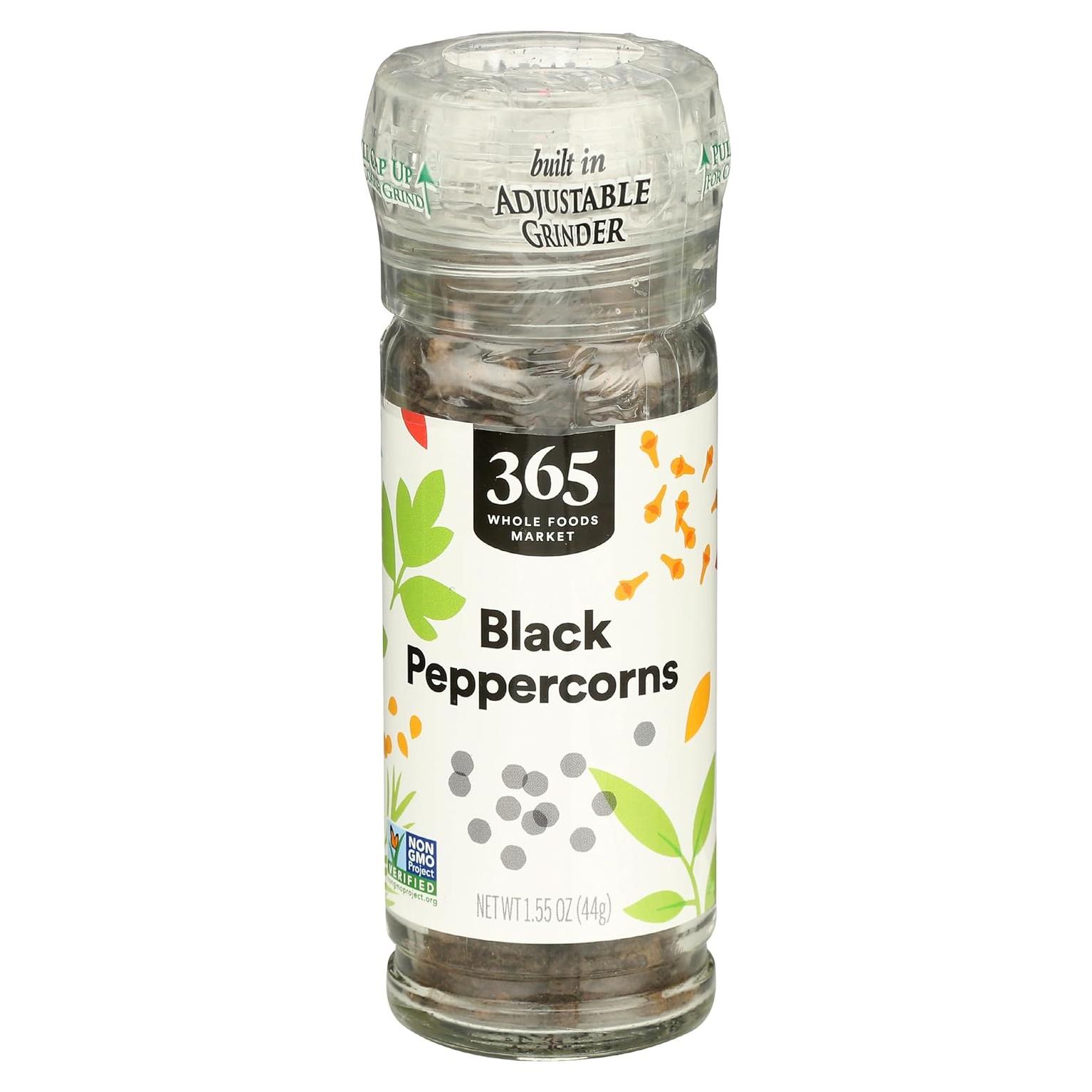 Molinillo de Pimienta Negra 365 Whole Foods 44 Gramos
