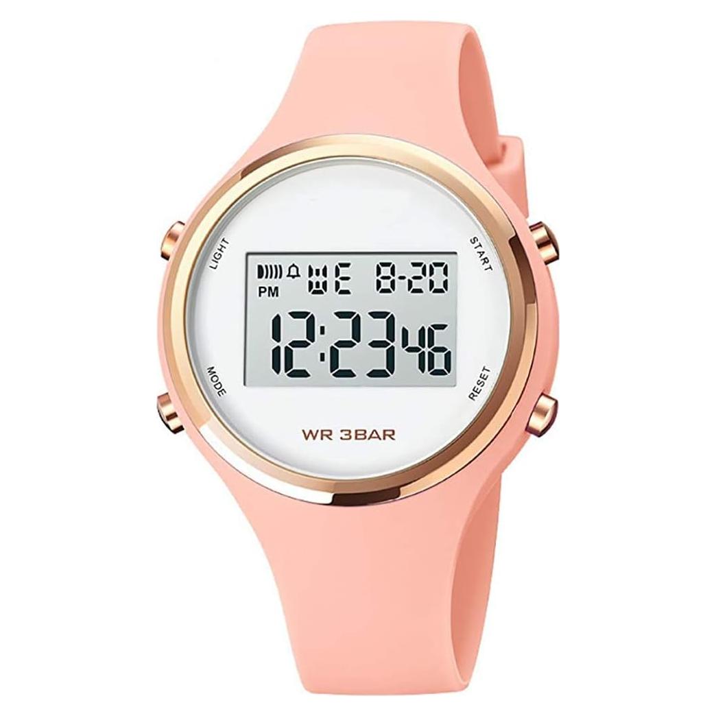 Reloj Deportivo XCZAP Digital Rosa Resistente al Agua 30M