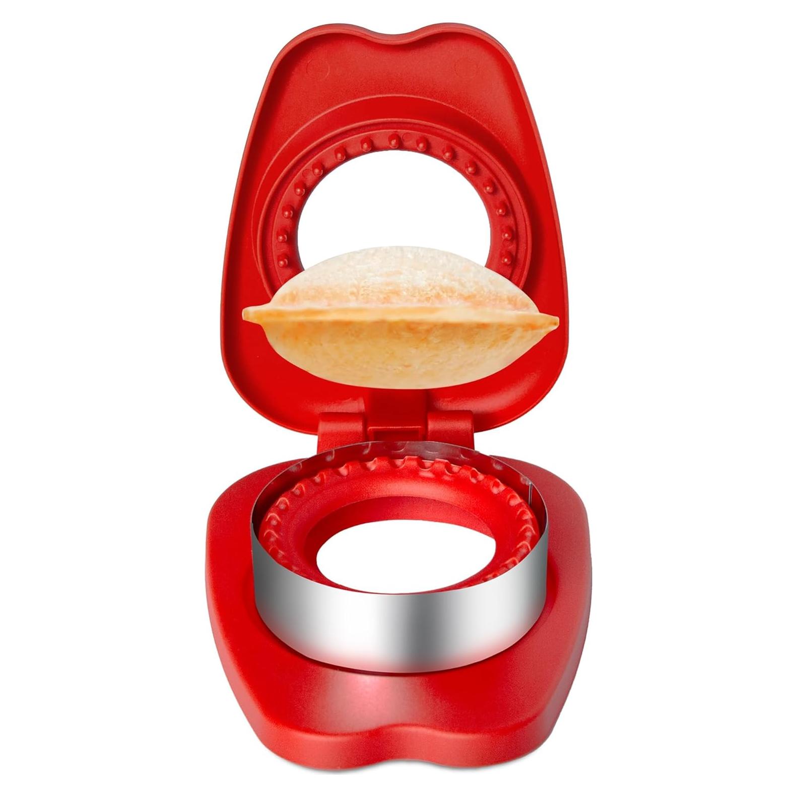 Cortador y Sellador de Sándwich Izzydodo Rojo 2 en 1