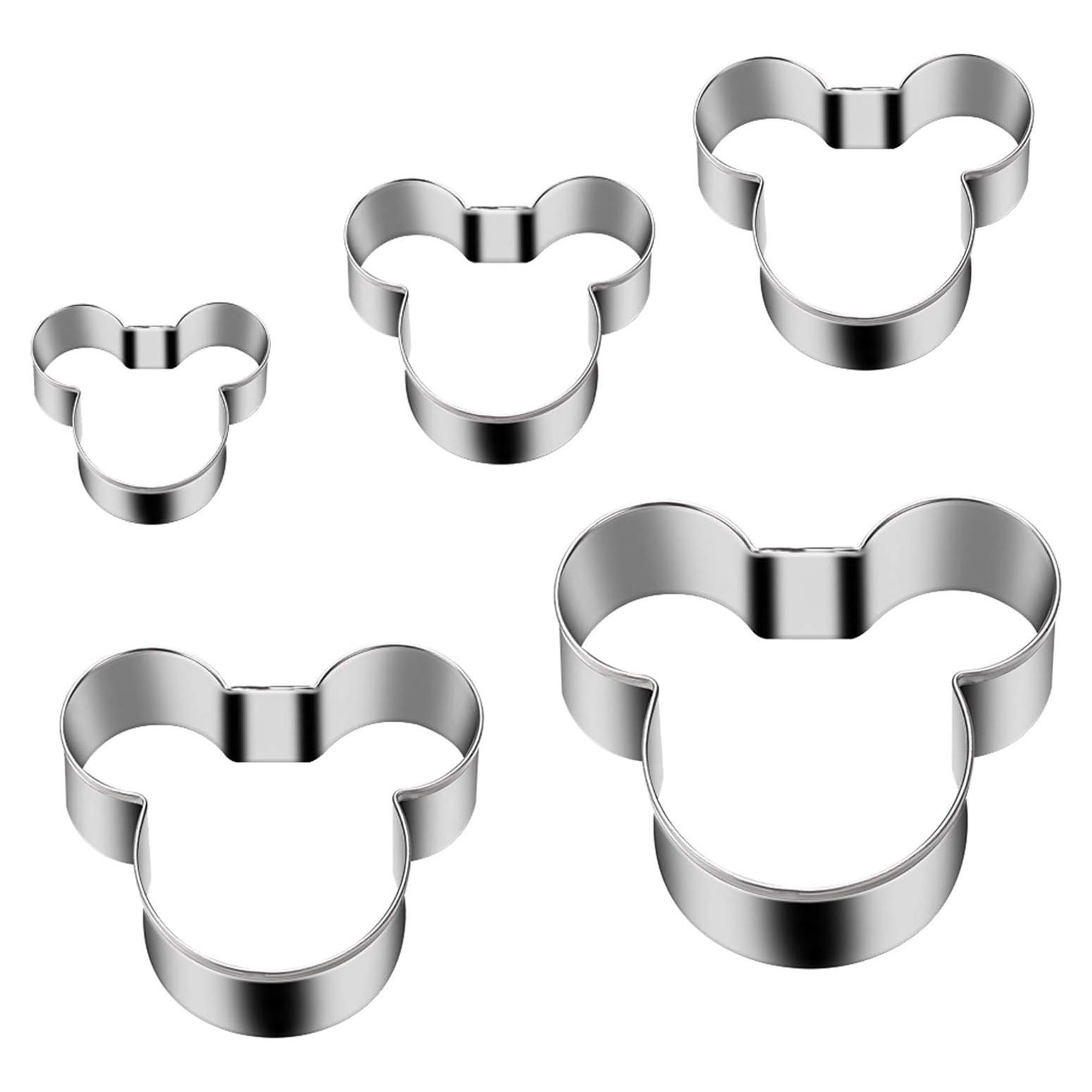 Cortadores de Galletas Mickey Mouse Tmflexe 5 Piezas Acero Inox
