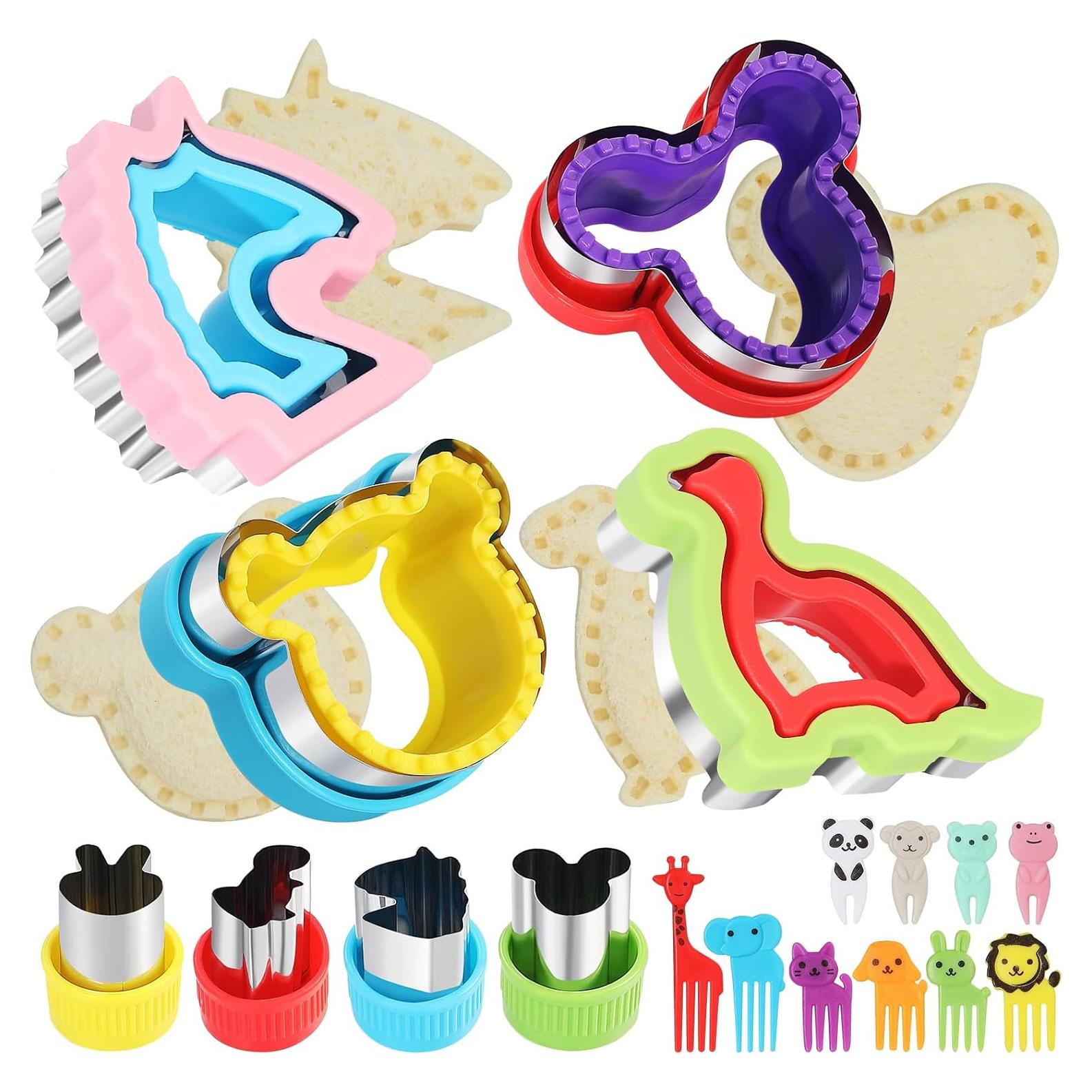 Juego de Cortadores y Selladores de Sándwich MUYIYAMEI 4 Piezas