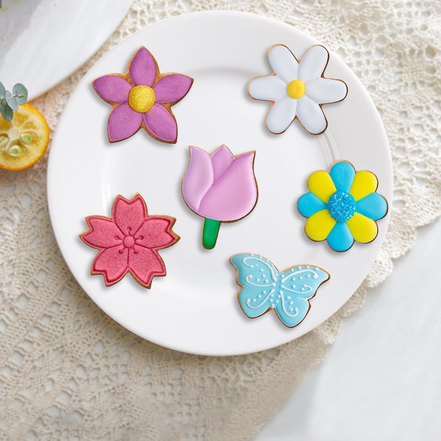 Juego de Cortadores de Galletas FUSOTO 6PCS Acero Inoxidable