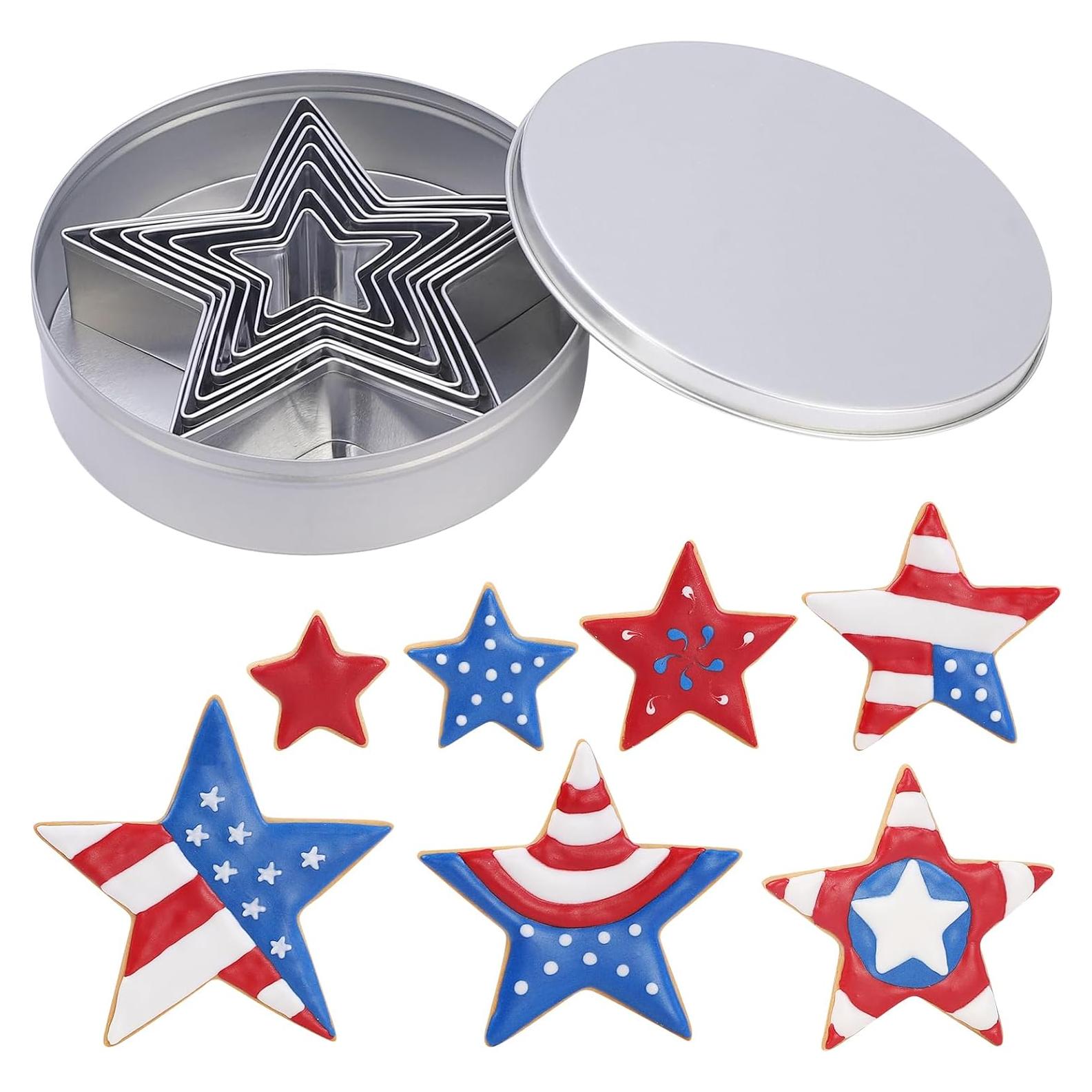 Juego de Cortadores de Galletas Estrella 7 Piezas BakingWorld