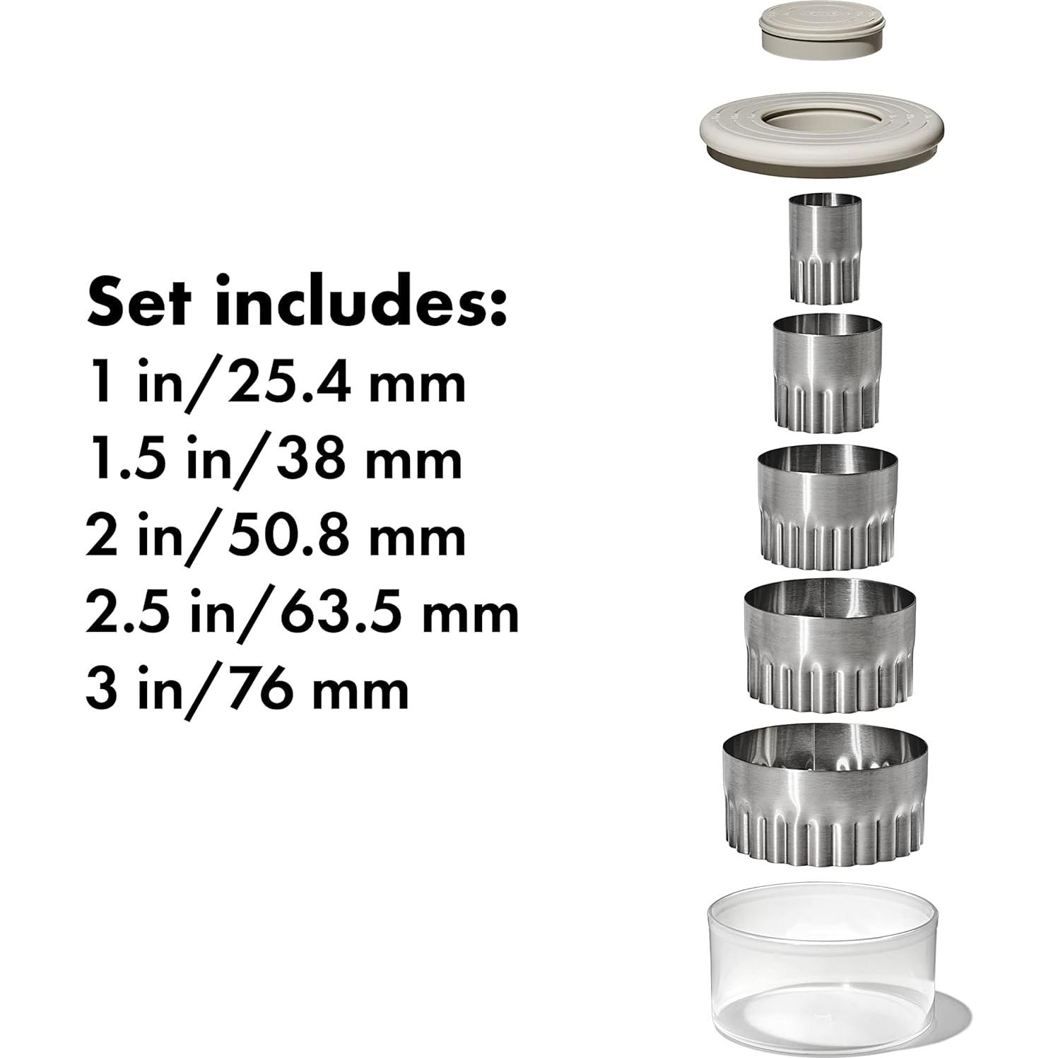 Cortadores de Galletas OXO Good Grips Acero Inoxidable 5 Pzas