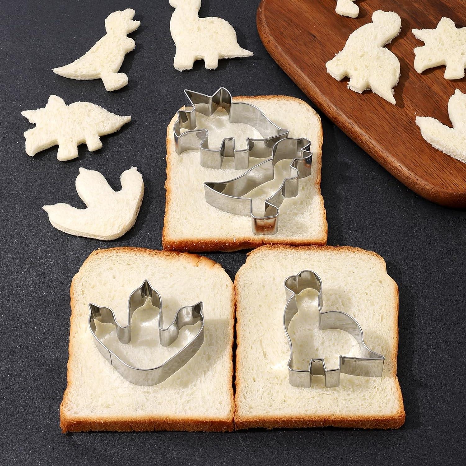 Juego de Cortadores de Galletas ANCKNE Dinosaurio Acero Inoxidable