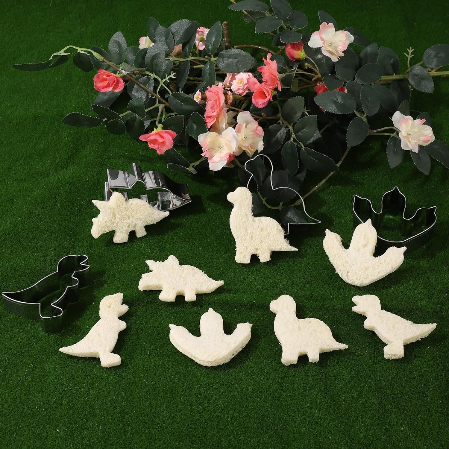 Juego de Cortadores de Galletas ANCKNE Dinosaurio Acero Inoxidable