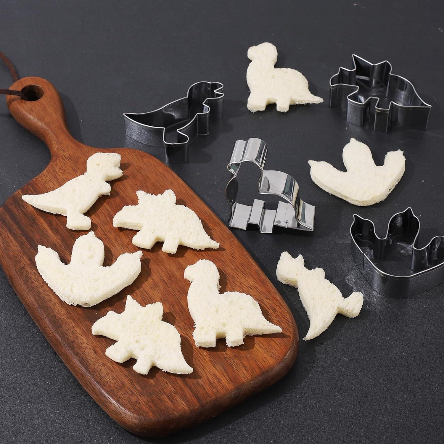 Juego de Cortadores de Galletas ANCKNE Dinosaurio Acero Inoxidable