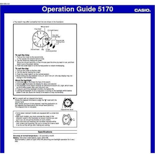 Reloj Analógico Casio FT500WC Hombre Resistente al Agua 100m