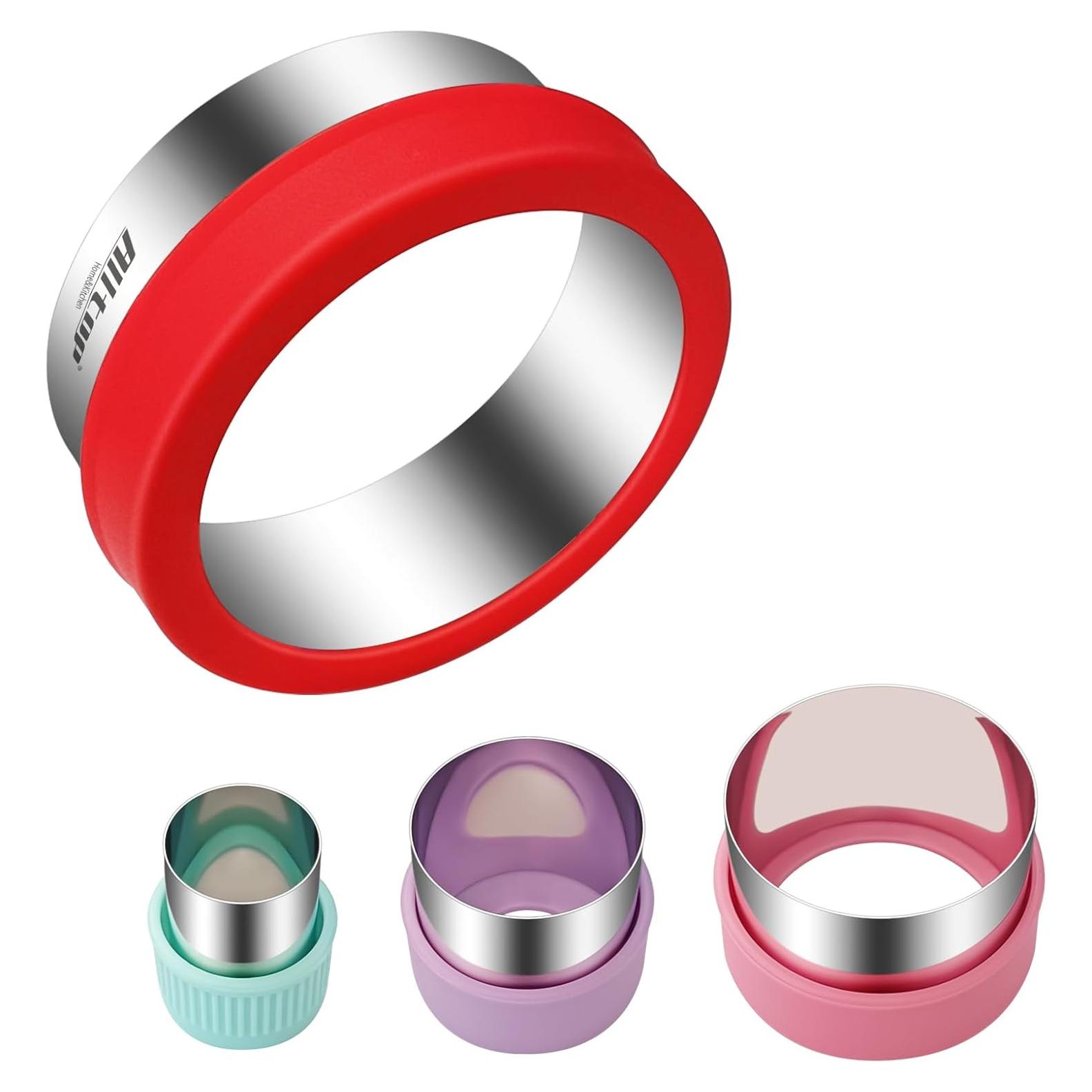 Juego de Cortadores de Galletas Redondos ALLTOP - 4 Tamaños