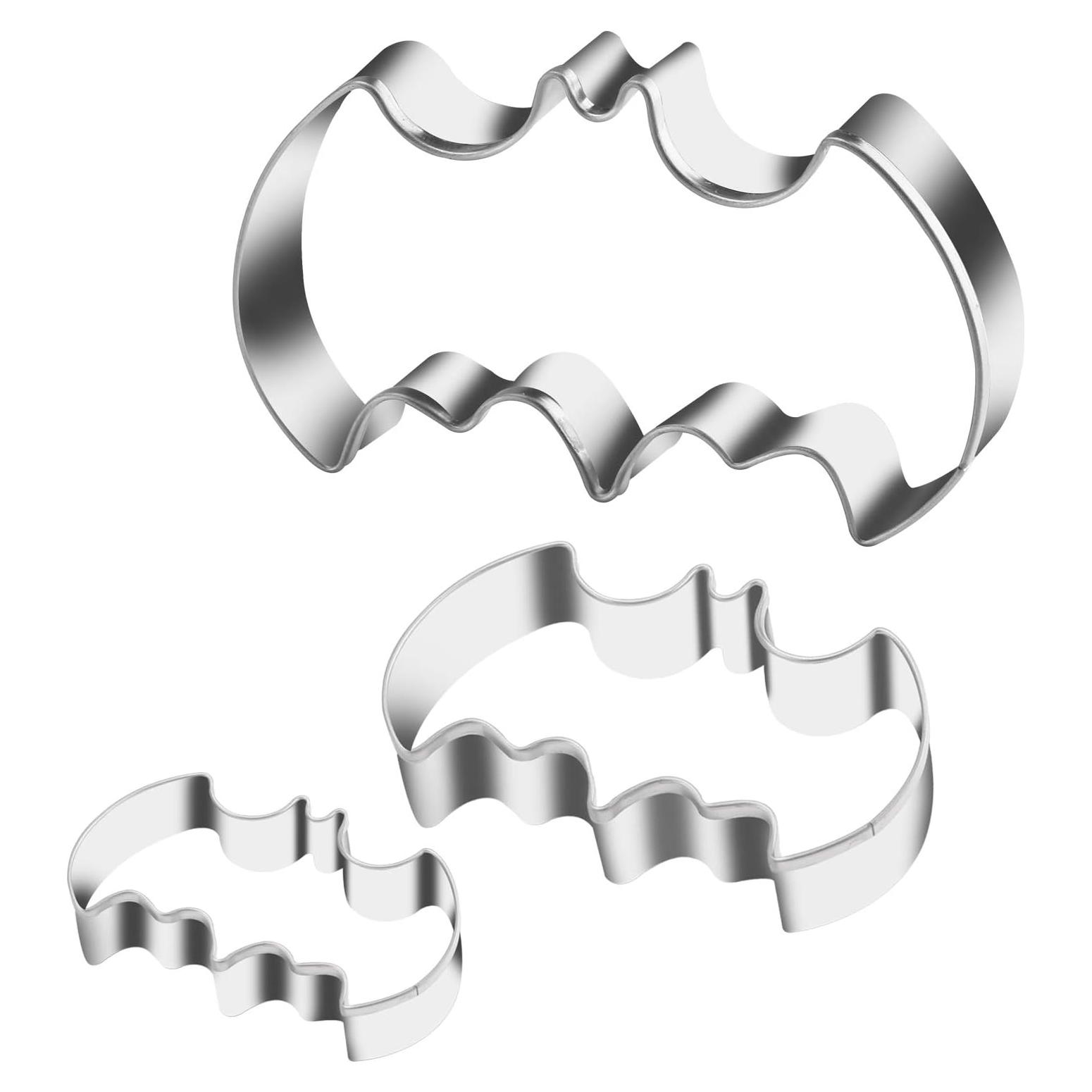 Juego de 3 Cortadores de Galletas Murciélago KSPOWWIN