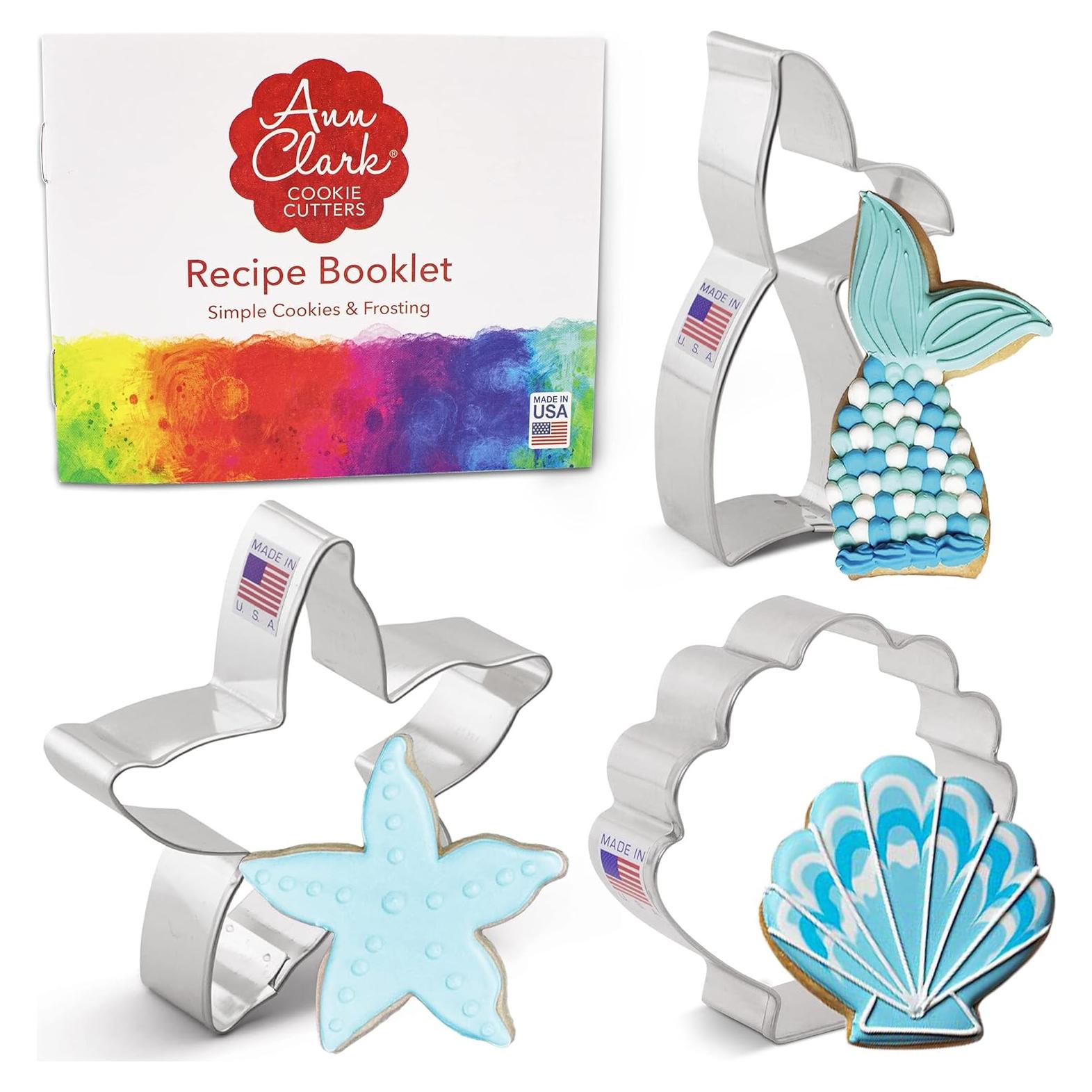 Cortadores de Galletas Ann Clark Sirena 3 Piezas Acero