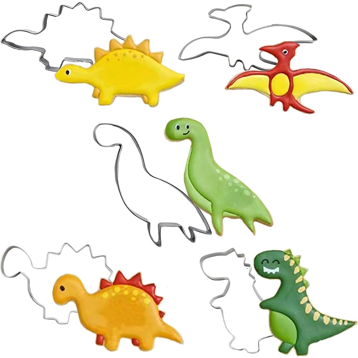 Juego de Cortadores de Galletas Dinosaurio Vidabita 5 Piezas