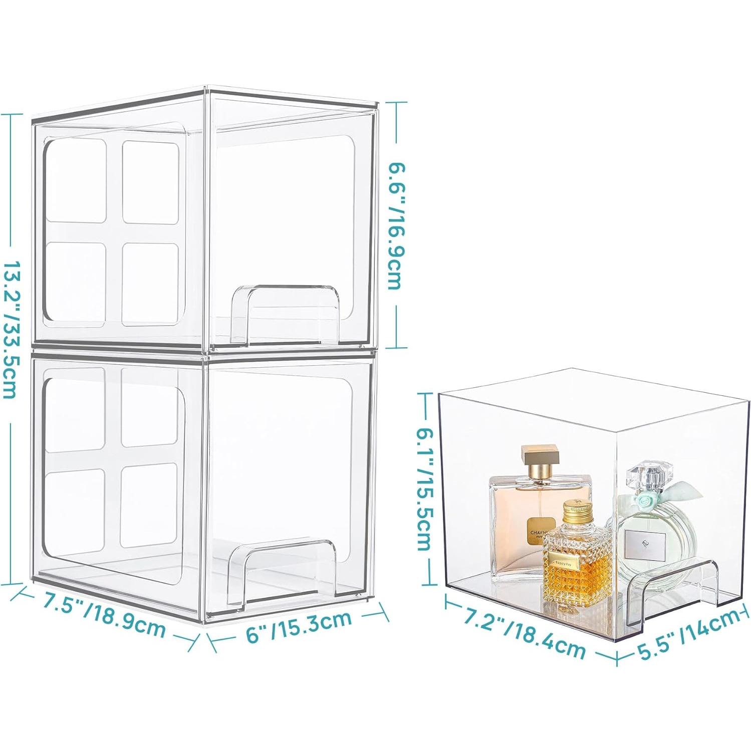 Cajones de Almacenamiento Apilables Vtopmart 4 Piezas 16.76 cm