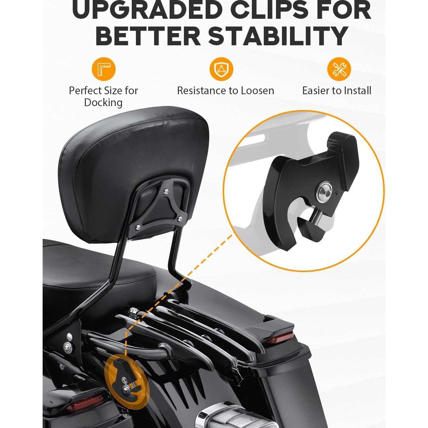 Soporte de Equipaje PBYMT para Harley Touring 2009-2024 Negro