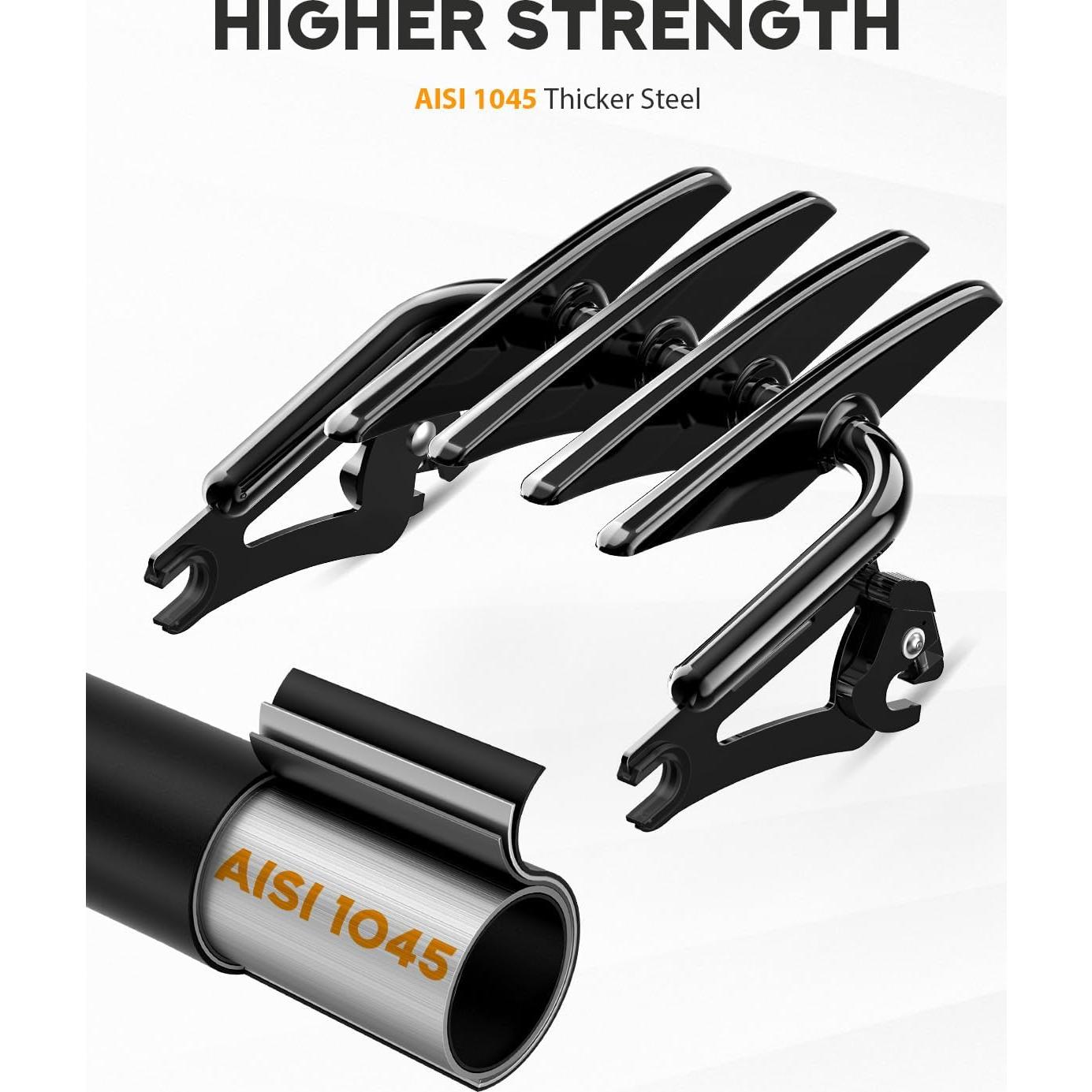 Soporte de Equipaje PBYMT para Harley Touring 2009-2024 Negro