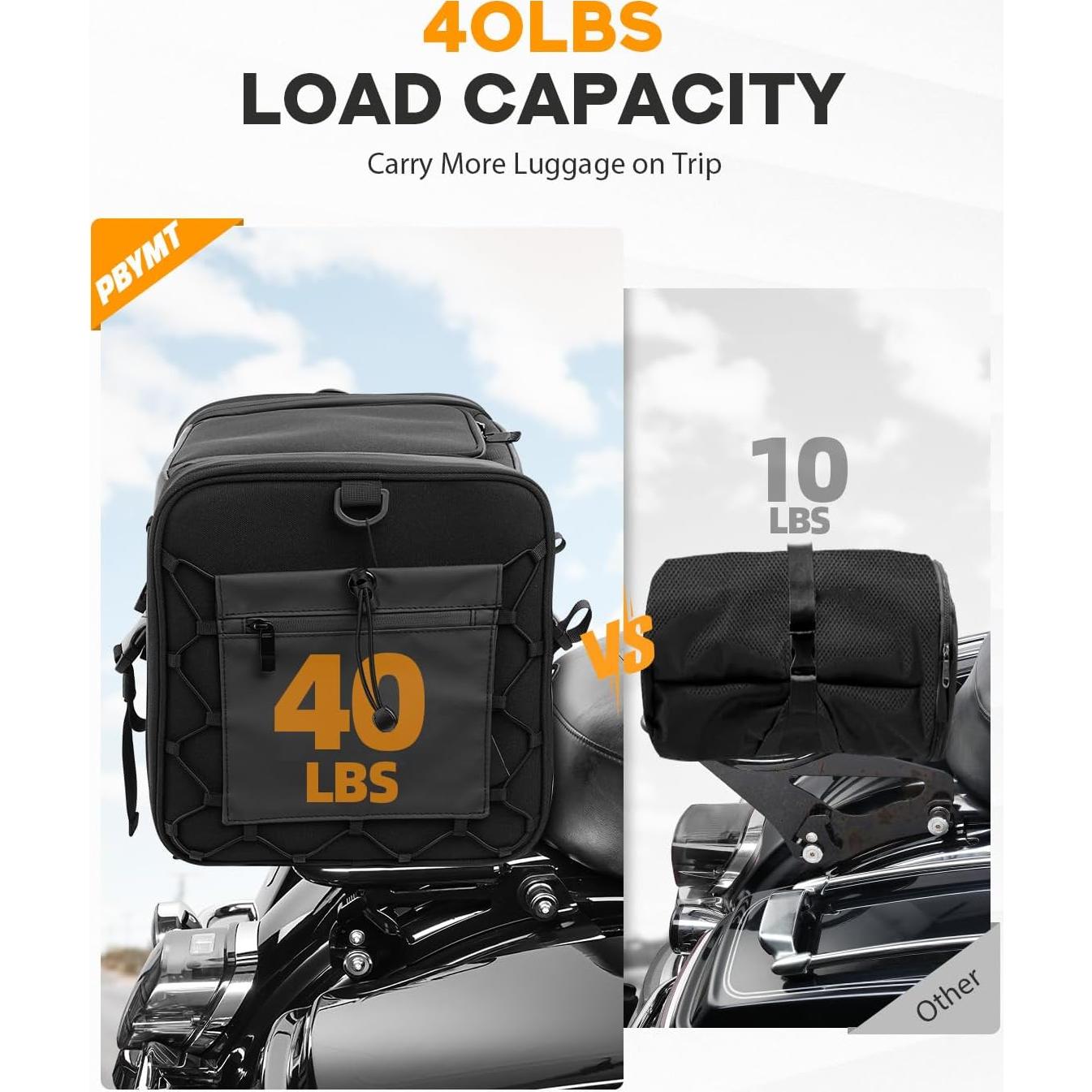 Soporte de Equipaje PBYMT para Harley Touring 2009-2024 Negro