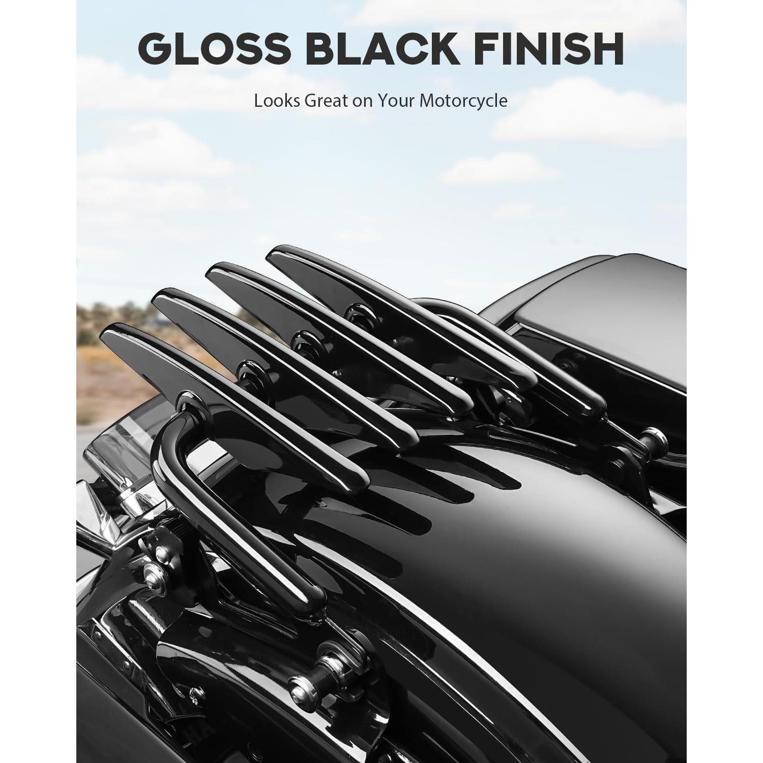 Soporte de Equipaje PBYMT para Harley Touring 2009-2024 Negro