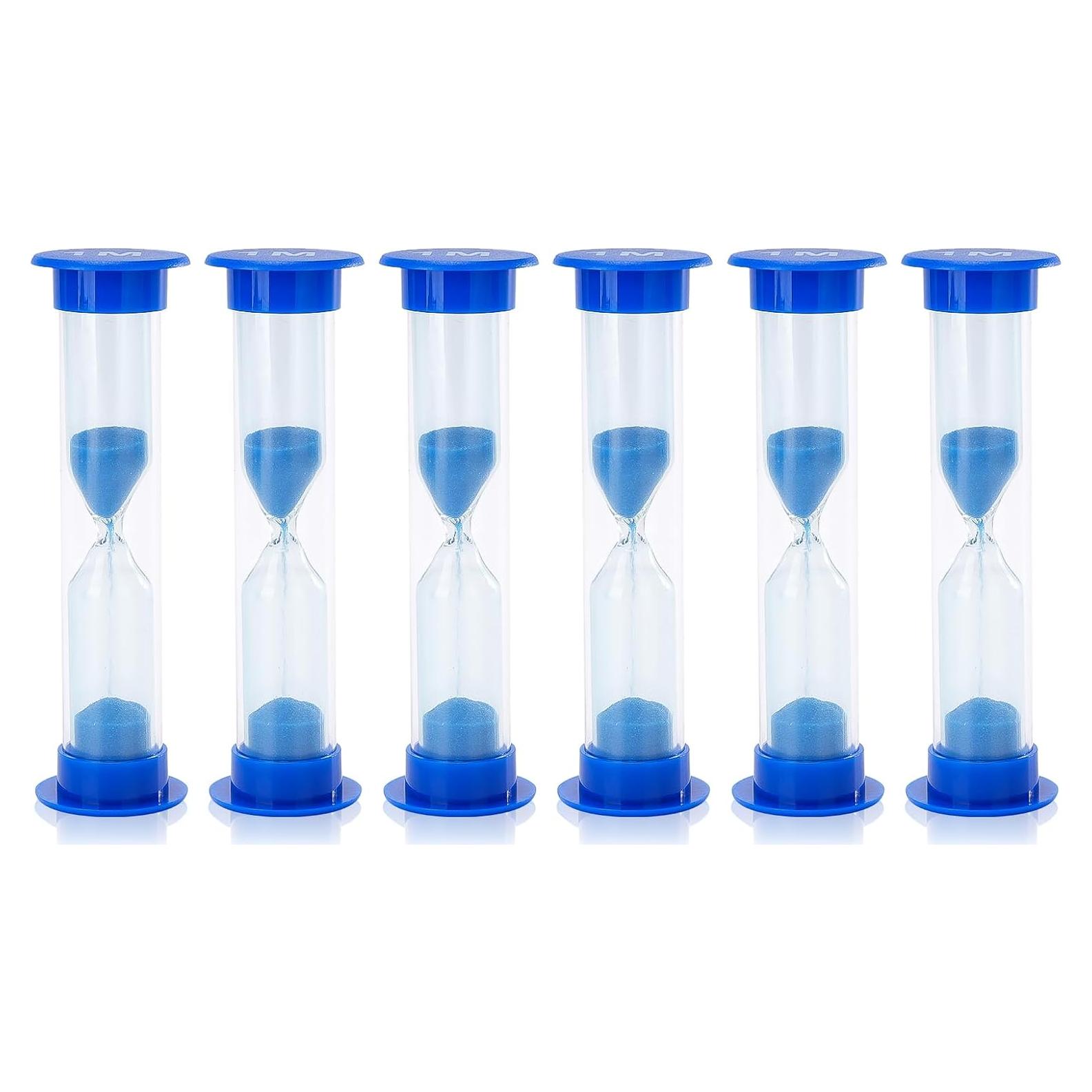Reloj de Arena I-MART 6 Pcs 1 Minuto Azul Plástico