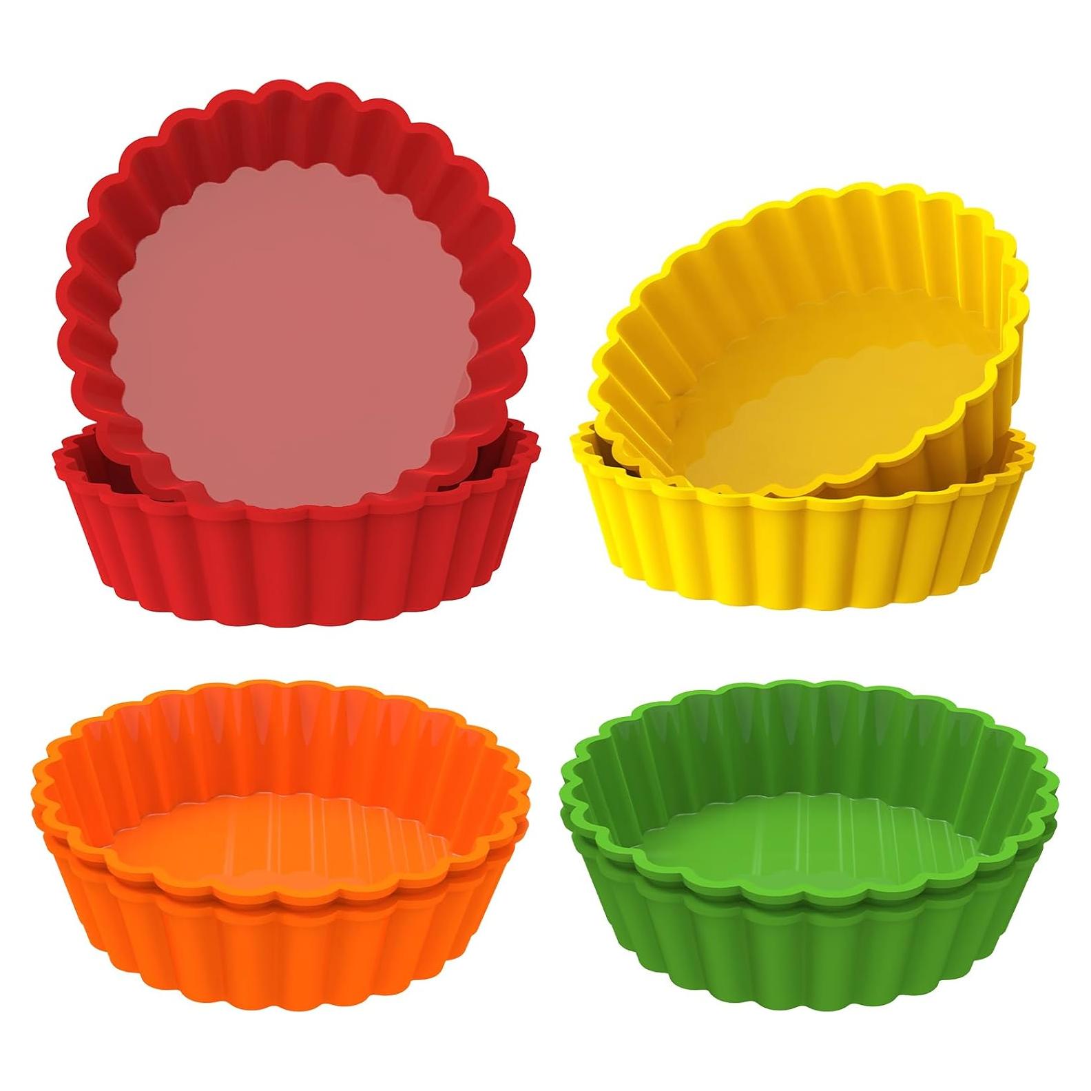 Molde de Tartas Mini Webake 10 cm Silicona Antiadherente 8 Pzas